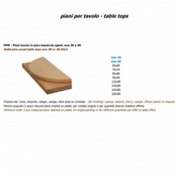 PPM solid pine wood table tops mm 30 or 40 thick