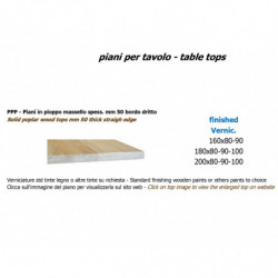 PPP solid poplar wood table tops mm 50 thick