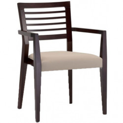 019C  Beech wood stackable armchair, finishing to choice