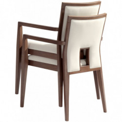 022C  Beech wood stackable armchair, finishing to choice