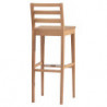 561SG  Raw or finished beech or durmast wood stool , finishing to choice