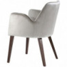 028P  Raw or finished beech wood armchair, finishing to choice