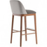 033SG  Raw or finished beech or durmast wood stool, finishing to choice