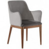 033P  Raw or finished beech or durmast wood armchair, finishing to choice