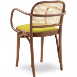 663C Raw or finished beech wood armchair, finishing to choice