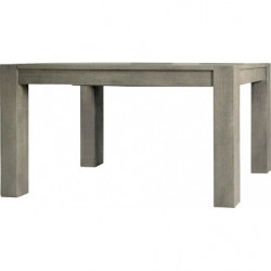 2225 Brushed durmast wood extending table aged patinated or white finished                ed