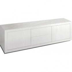 2257 Mobile credenza basso in melaminico frassino bianco, bicolore o rovere