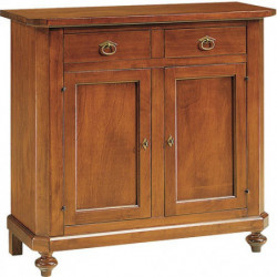 2174/2P  Raw or finished tulipier/poplar wood 2 doors sideboard furniture, cm 113x47 H103, finishes to choice