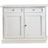 2175/2P Raw or finished tulipier/poplar wood 2 doors showcase cabinet, cm 111x44 H206, finishes to choice