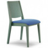 587LT  Raw or finished beech wood stackable chair, finishing to choice