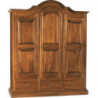 2184  Raw or finished poplar wood/tanganyika wardrobe with 2 or 3 doors, finishes to choice