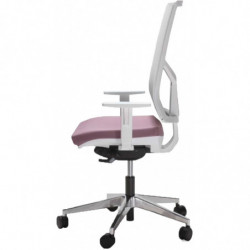 506  High or low version White Fly office chair, upholstering with fabrics to choice