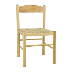 155 Beech wood chair straw seat