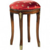 581Q-581R Oval or round beech wood raw or finished stool