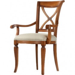 063C  Beech wood raw or finished armchair