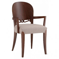 662C  Beech wood raw or finished armchair