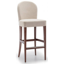 SG662/TI  Beech wood finished stool integral upholstering
