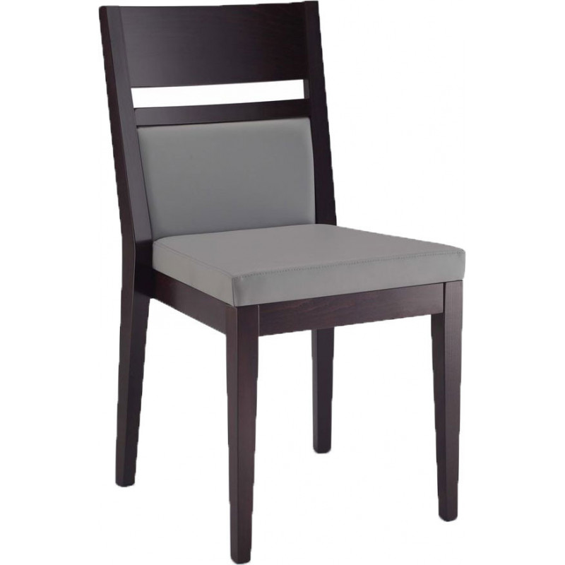 529  Raw or finished beech wood stackable chair, finishing to choice