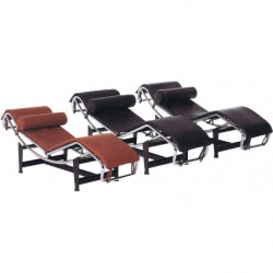 661 Living upholstered with black or white leather, or leatherette 3 colours availables