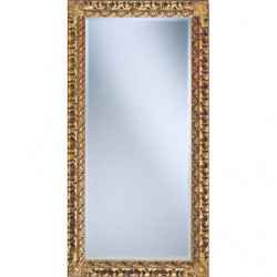 3186 Wooden+ wooden paste mirror frame, handmade gold or silver leaf finished