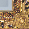 3186 Wooden+ wooden paste mirror frame, handmade gold or silver leaf finished