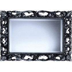 3187 Wooden + wooden paste mirror frame, hand made gold or silver leaf  and lacquer finished