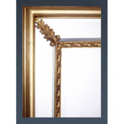 3293 Wooden and wooden paste mirror frame handmade gold or silver leaf finished