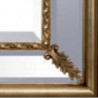 3293 Wooden and wooden paste mirror frame handmade gold or silver leaf finished