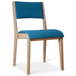812T  Raw or finished stackable beech wood chair, finishing to choice