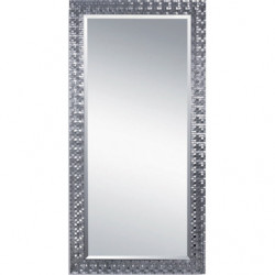 3298 Wooden and wooden paste mirror frame handmade silver leaf finished
