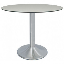 BT2157  Chromed, stainless, or black steel table base, max cm 80 top