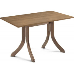 253BTR  Raw or finished beech wood rectangular table base with veneered top, finishing to choice
