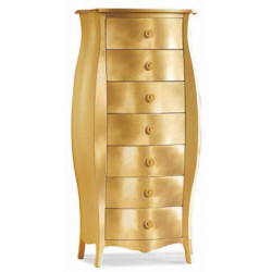2121 Raw or finished chest of drawers furniture cm 74x35 H142, finishes to choice