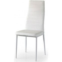 890  Steel chair frame, leatherette upholstered seat