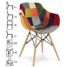 898N   Patchwork upholstered chair