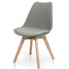 901 Beech wood chair base, polyurethane 2 colours seat