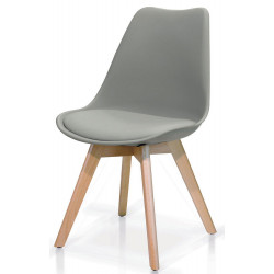 902  Beech wood chair base, polyurethane seat 2 colours