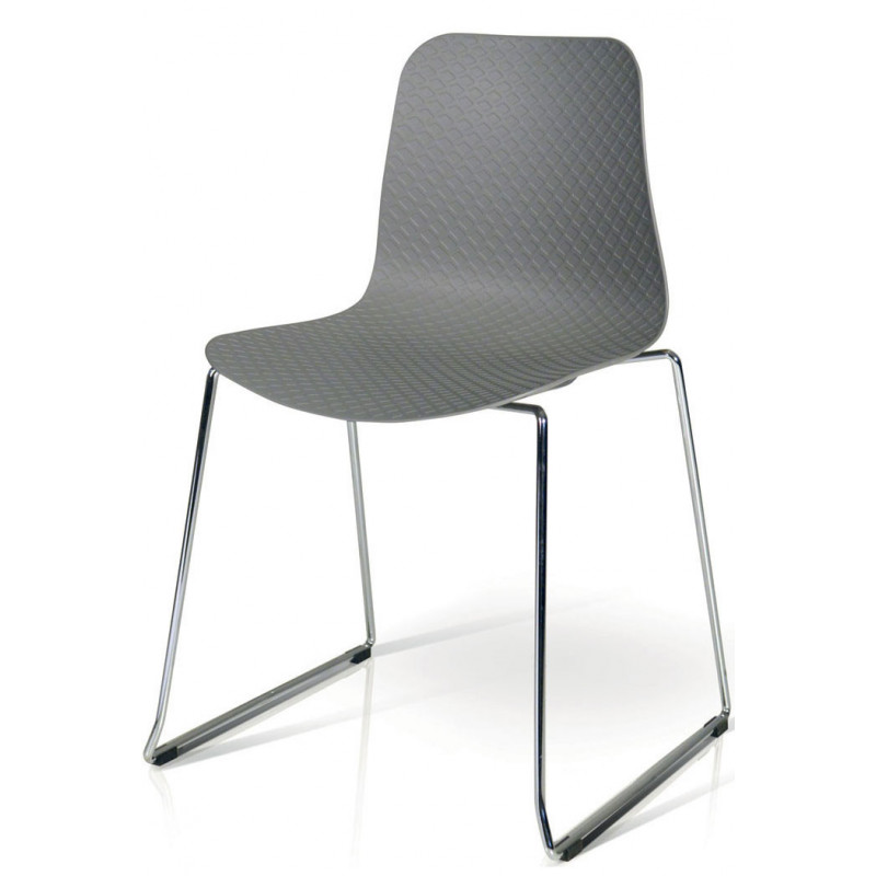 912 Chromed steel chair frame, polyethylene 3 colours seat 912 Chromed steel chair frame, polyethylene 3 colours seat
