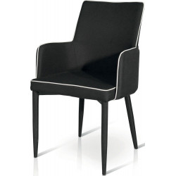 913 Metal chair frame leatherette 3 colours uphostered seat