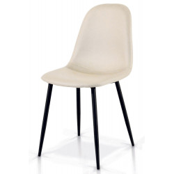 939   Metal chair frame leatherette 3 colours upholstered seat