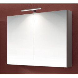 Silver container mirror, 2 finishes availables
