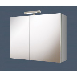 Silver container mirror, 2 finishes availables