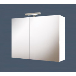 Silver container mirror, 2 finishes availables