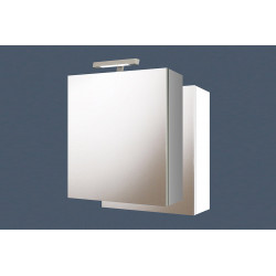 Silver container mirror, 2 finishes availables