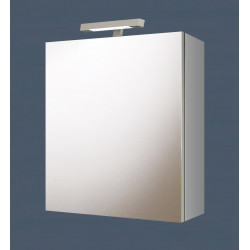 Silver container mirror, 2 finishes availables