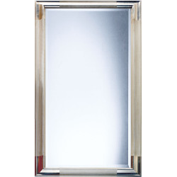 3178 Wooden mirror frame, gold or silver leaf or gold-silver and lacquer handmade finished