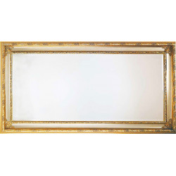 3193  Wooden mirror frame, gold leaf and lacquer as photo finished