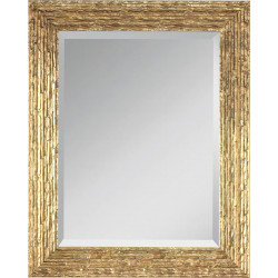 3218 Wooden + wooden pulp mirror frame, gold or silver leaf or silver and white lacquer finished