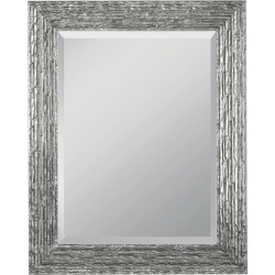 3218 Wooden + wooden pulp mirror frame, gold or silver leaf or silver and white lacquer finished