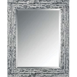 3218 Wooden + wooden pulp mirror frame, gold or silver leaf or silver and white lacquer finished